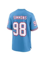 Men's Tennessee Titans Jeffery Simmons Nike Light Blue Oilers Retro Alternate Jersey