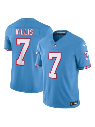 Men's Tennessee Titans Malik Willis Nike Light Blue Vapor FUSE Limited Jersey 01
