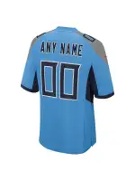 Men's Tennessee Titans Nike Light Blue Alternate Custom Game Jersey