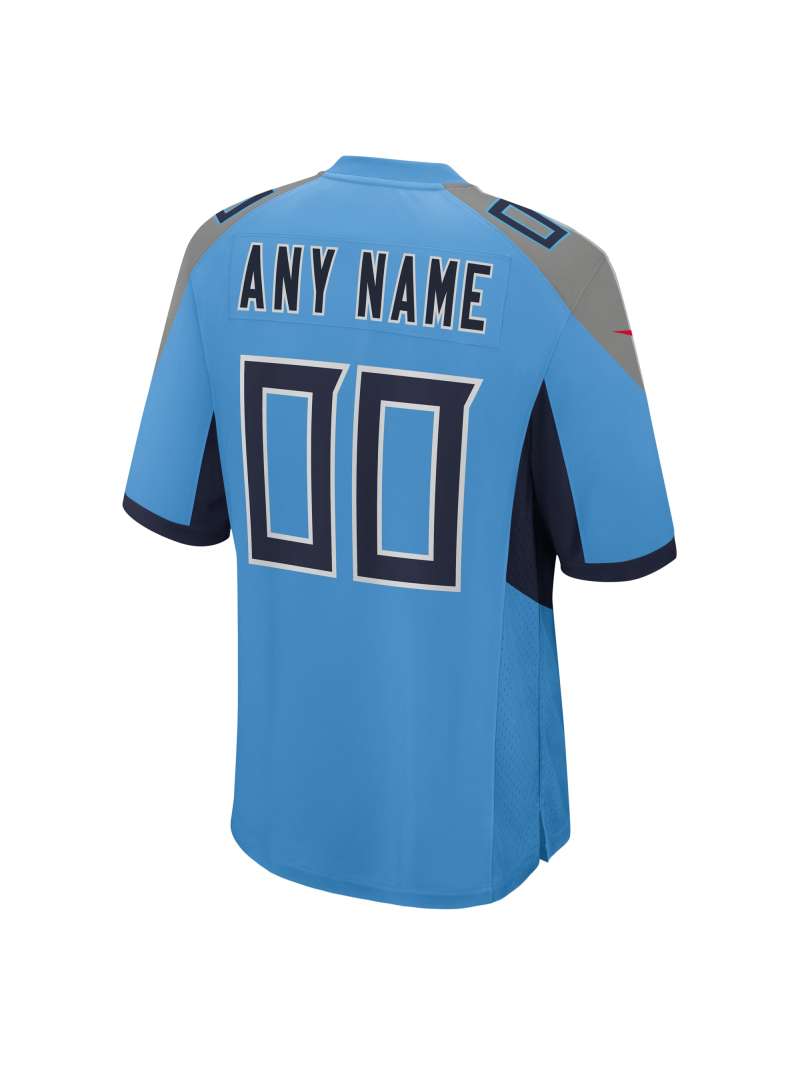 Men's Tennessee Titans Nike Light Blue Alternate Custom Game Jersey