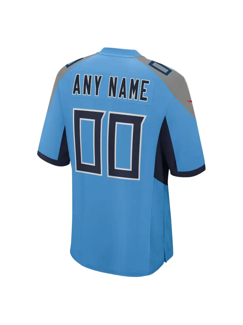 Men's Tennessee Titans Nike Light Blue Alternate Custom Game Jersey