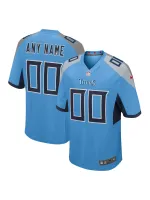 Men's Tennessee Titans Nike Light Blue Alternate Custom Game Jersey