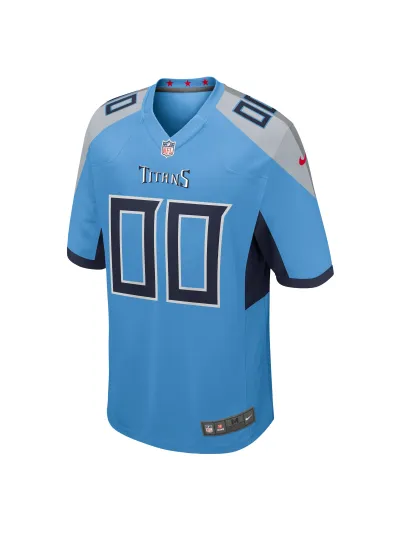 Men's Tennessee Titans Nike Light Blue Alternate Custom Game Jersey 02
