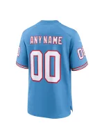 Men's Tennessee Titans Nike Light Blue Oilers Retro Custom Game Jersey