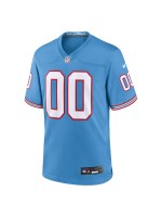 Men's Tennessee Titans Nike Light Blue Oilers Retro Custom Game Jersey