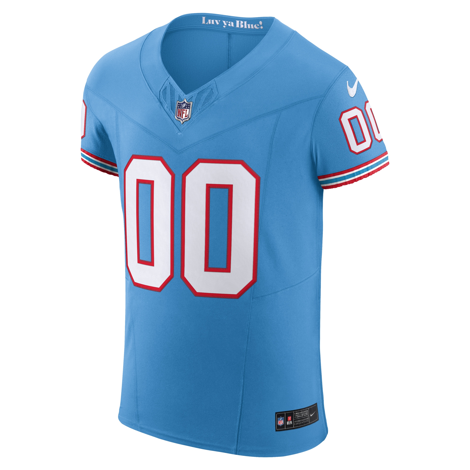 Men's Tennessee Titans Nike Light Blue Vapor FUSE Elite Custom Jersey