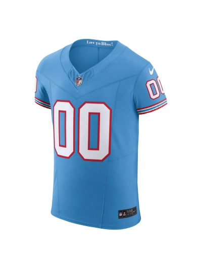 Men's Tennessee Titans Nike Light Blue Vapor FUSE Elite Custom Jersey 02