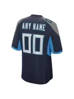 Men's Tennessee Titans Nike Navy Custom Jersey