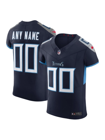 Men's Tennessee Titans Nike Navy Vapor FUSE Elite Custom Jersey 01