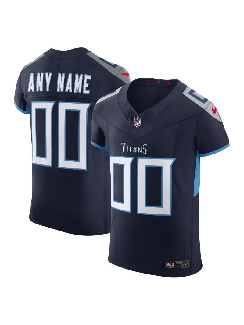 Men's Tennessee Titans Nike Navy Vapor FUSE Elite Custom Jersey