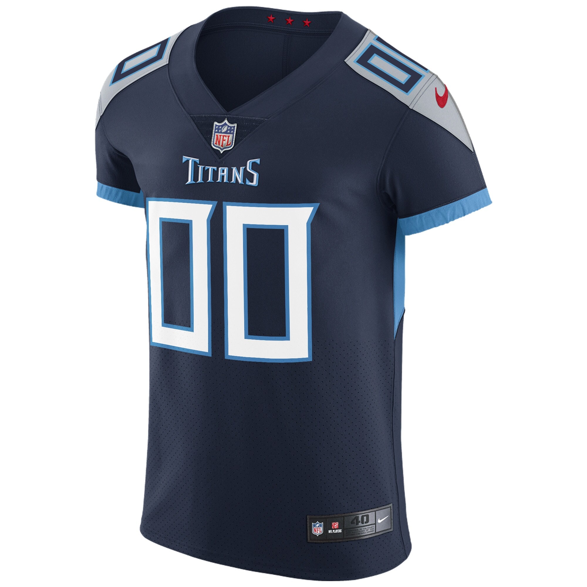 Men's Tennessee Titans Nike Navy Vapor Untouchable Custom Elite Jersey