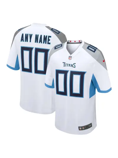 Men's Tennessee Titans Nike White Custom Game Jersey 01