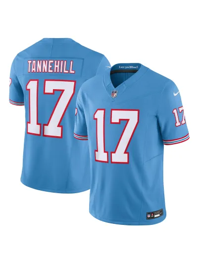Men's Tennessee Titans Ryan Tannehill Nike Light Blue Vapor FUSE Limited Jersey 01