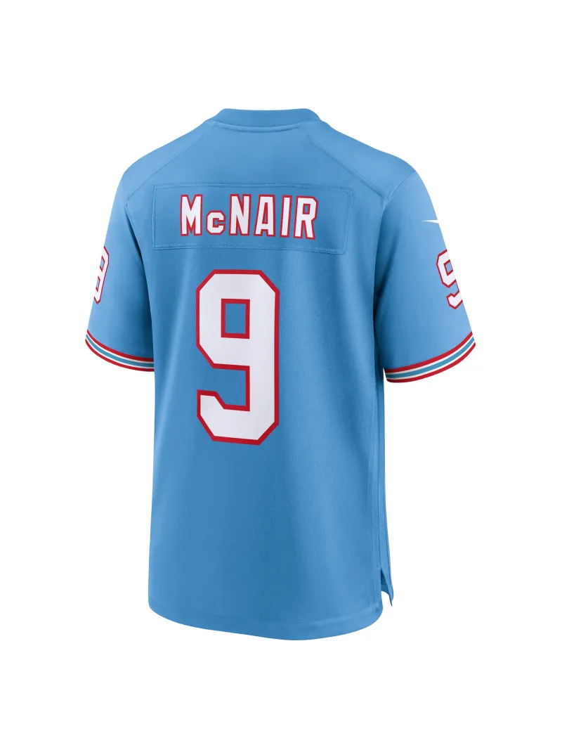 Men's Tennessee Titans Steve McNair Nike Light Blue Oilers Retro Retired Players Game Jersey