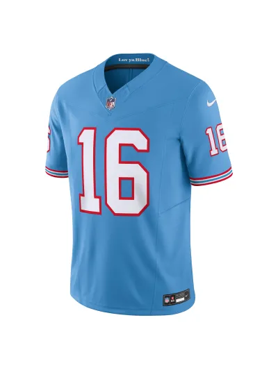 Men's Tennessee Titans Treylon Burks Nike Light Blue Vapor FUSE Limited Jersey 02