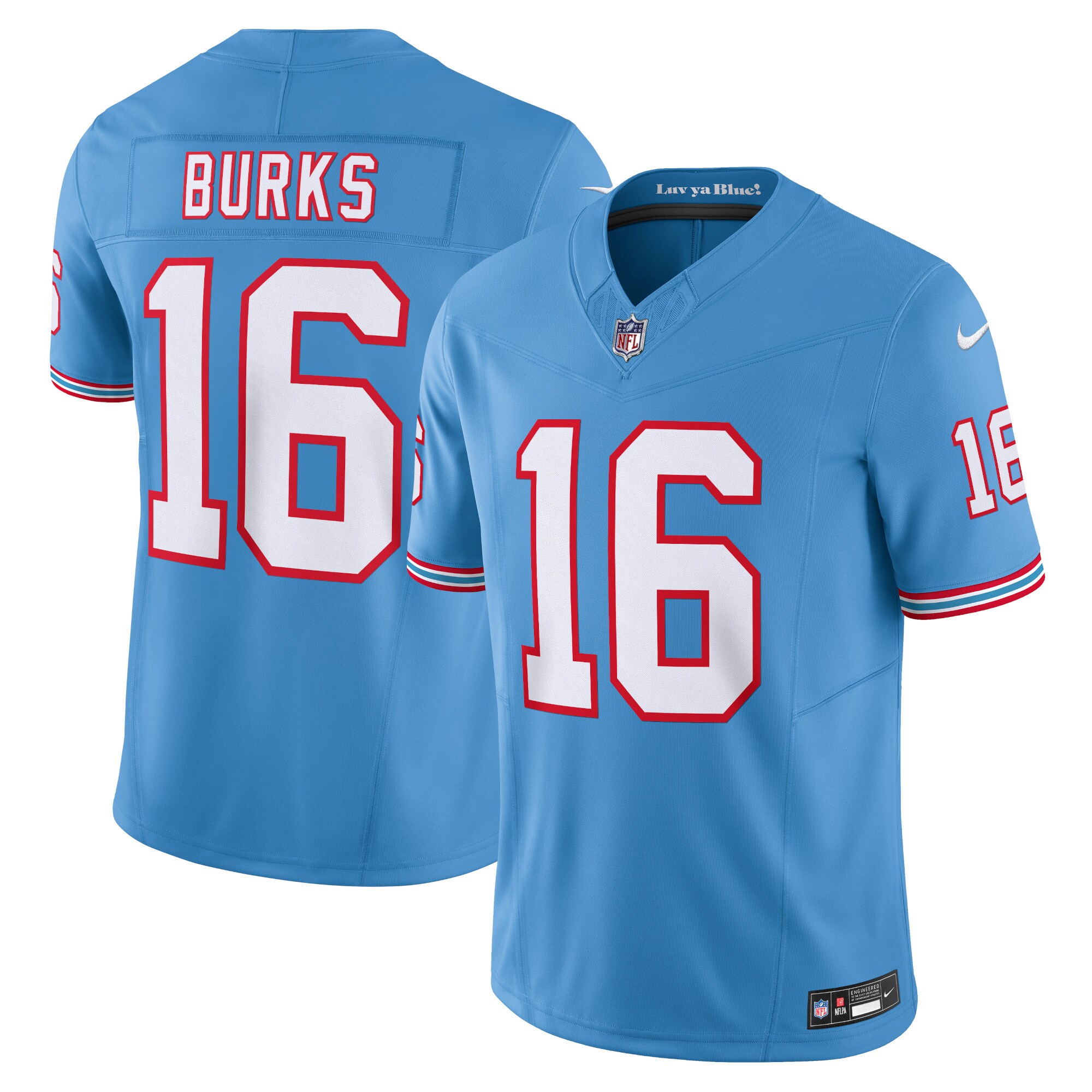Men's Tennessee Titans Treylon Burks Nike Light Blue Vapor FUSE Limited Jersey