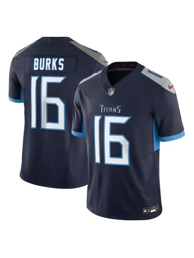 Men's Tennessee Titans Treylon Burks Nike Navy Vapor FUSE Limited Jersey 01
