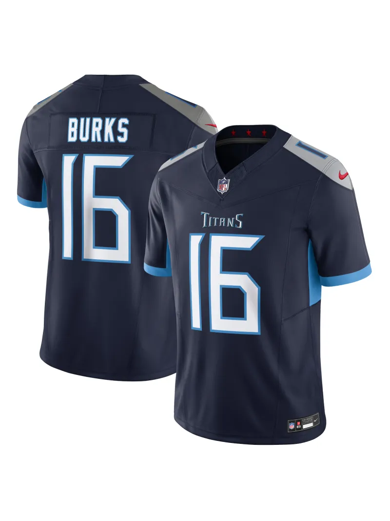 Men's Tennessee Titans Treylon Burks Nike Navy Vapor FUSE Limited Jersey