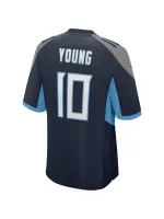 Men's Tennessee Titans Vince Young Nike Navy Game Retired Player Jersey