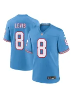 Men's Tennessee Titans Will Levis Nike Light Blue Oilers Retro Players Game Jersey