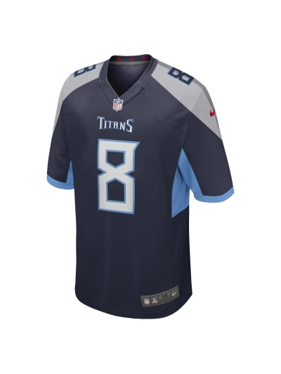Men's Tennessee Titans Will Levis Nike Navy 2023 NFL Draft Game Jersey 02