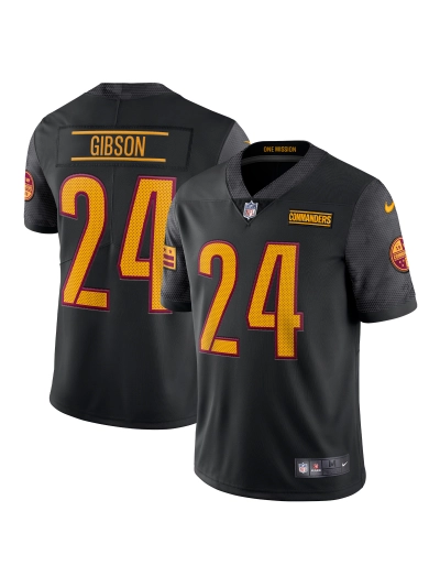 Men's Washington Commanders Antonio Gibson Nike Black Alternate Vapor Limited Edition Jersey 01