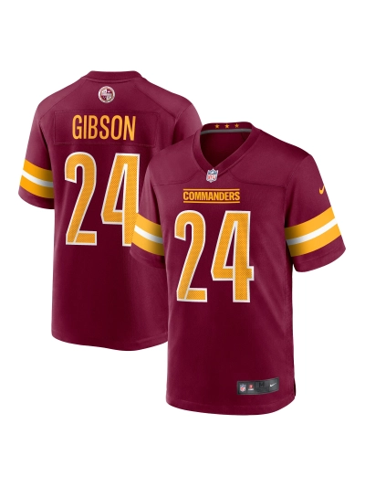 Men's Washington Commanders Antonio Gibson Nike Burgundy Game Jersey 01