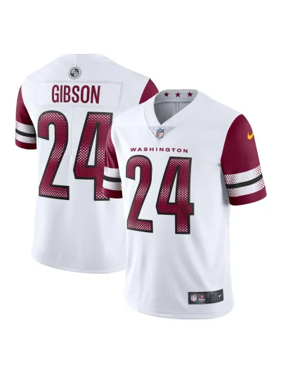 Men's Washington Commanders Antonio Gibson Nike White Vapor Limited Jersey 01