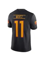 Men's Washington Commanders Carson Wentz Nike Black Alternate Vapor Limited Edition Jersey