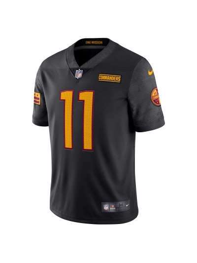 Men's Washington Commanders Carson Wentz Nike Black Alternate Vapor Limited Edition Jersey 02