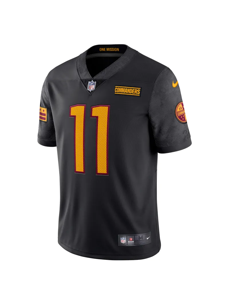 Men's Washington Commanders Carson Wentz Nike Black Alternate Vapor Limited Edition Jersey