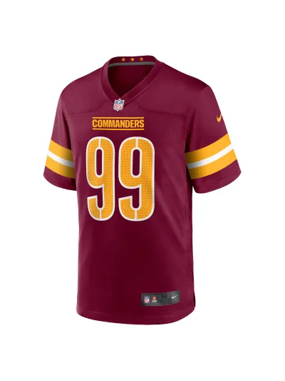 Men's Washington Commanders Chase Young Nike Burgundy Game Jersey 02