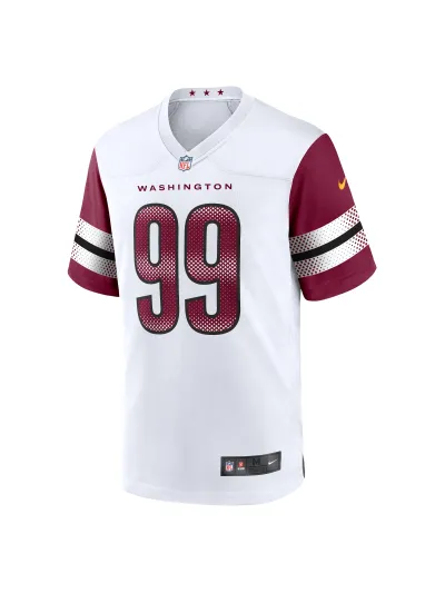 Men's Washington Commanders Chase Young White Game Jersey 02