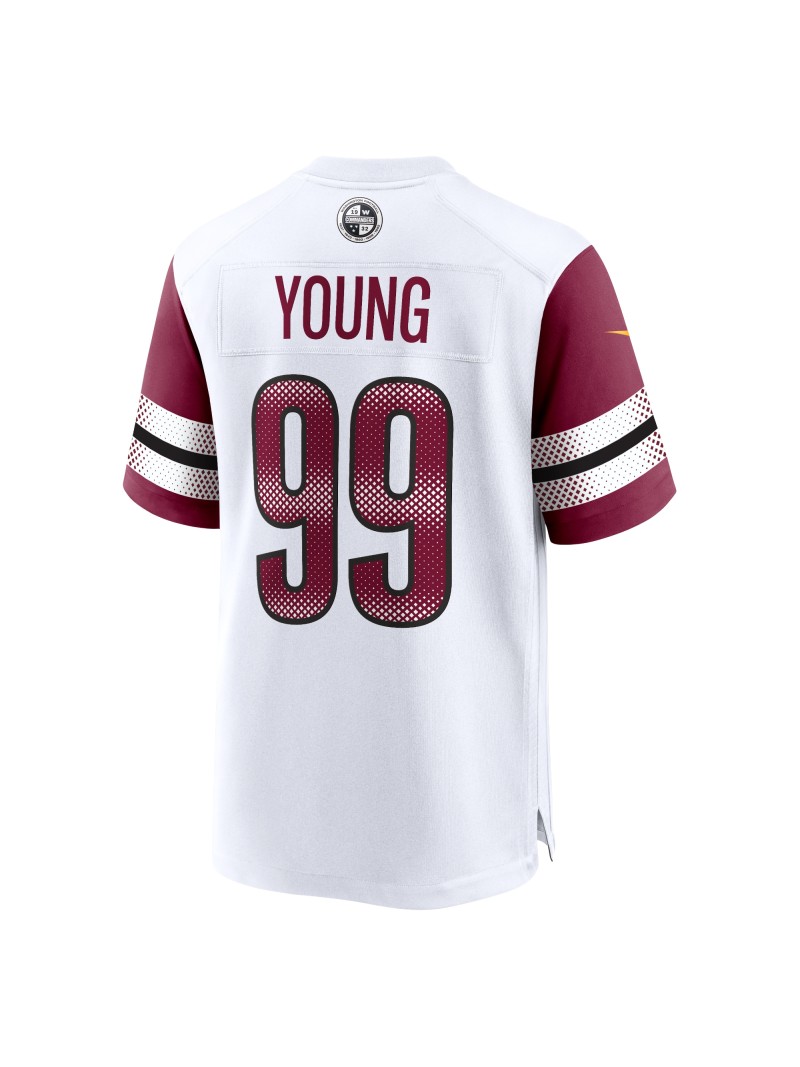 Men's Washington Commanders Chase Young White Game Jersey