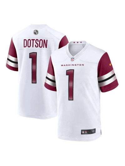 Men's Washington Commanders Jahan Dotson Nike White Vapor FUSE Limited Jersey 01