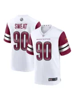Men's Washington Commanders Montez Sweat Nike White Game Jersey