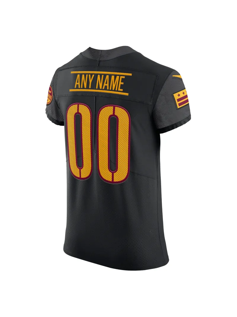 Men's Washington Commanders Nike Black Vapor Untouchable Elite Custom Alternate Jersey