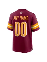 Men's Washington Commanders Nike Burgundy Game Custom Player Jersey