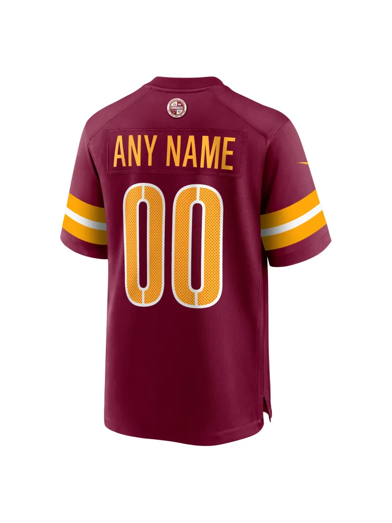 Men's Washington Commanders Nike Burgundy Game Custom Player Jersey