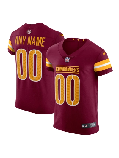 Men's Washington Commanders Nike Burgundy Vapor Untouchable Elite Custom Jersey 01
