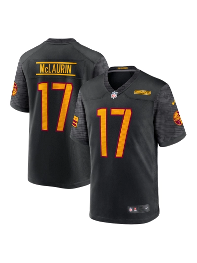 Men's Washington Commanders Terry McLaurin Nike Black Alternate Jersey 01