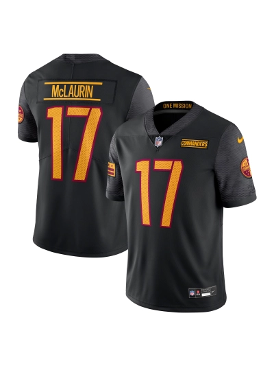 Men's Washington Commanders Terry McLaurin Nike Black Alternate Vapor Untouchable Limited Edition Jersey 01