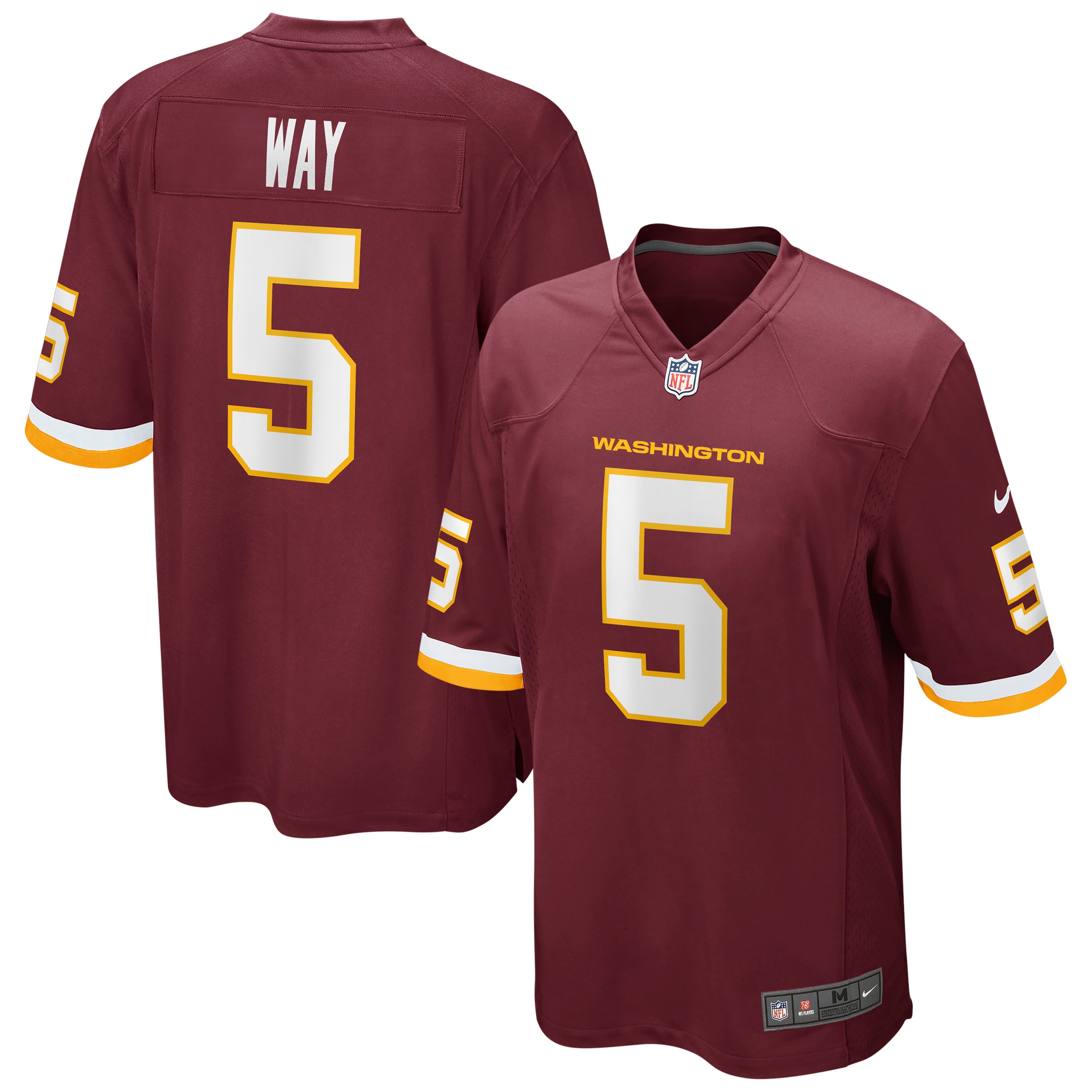 Men's Washington Football Team Tress Way Nike Burgundy Game Jersey