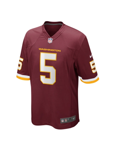 Men's Washington Football Team Tress Way Nike Burgundy Game Jersey 02