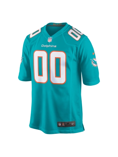 Miami Dolphins Nike Aqua Custom Game Jersey 02