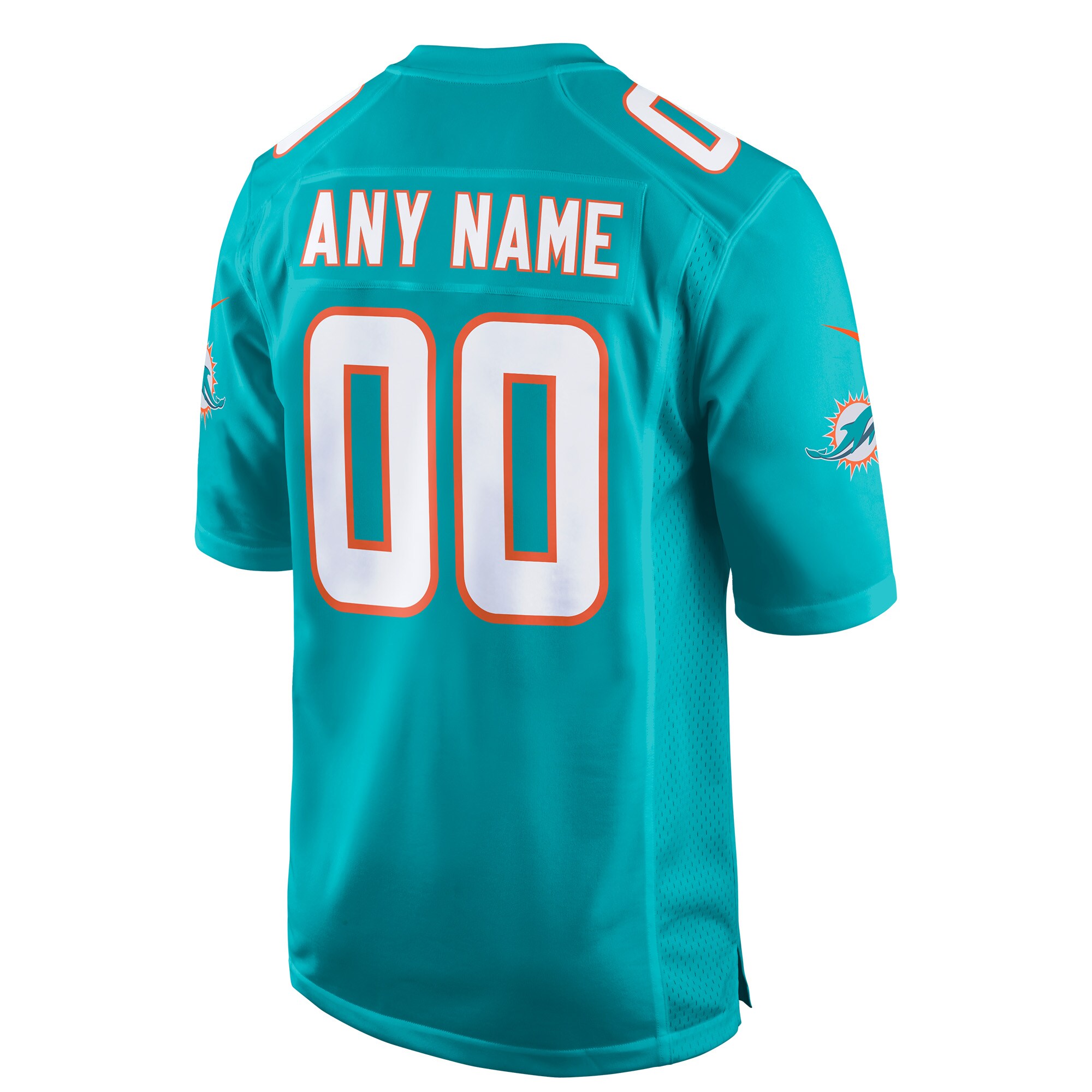 Miami Dolphins Nike Aqua Custom Game Jersey