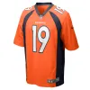  Men's Denver Broncos Marvin Mims Jr Nike Orange Team Game Jersey