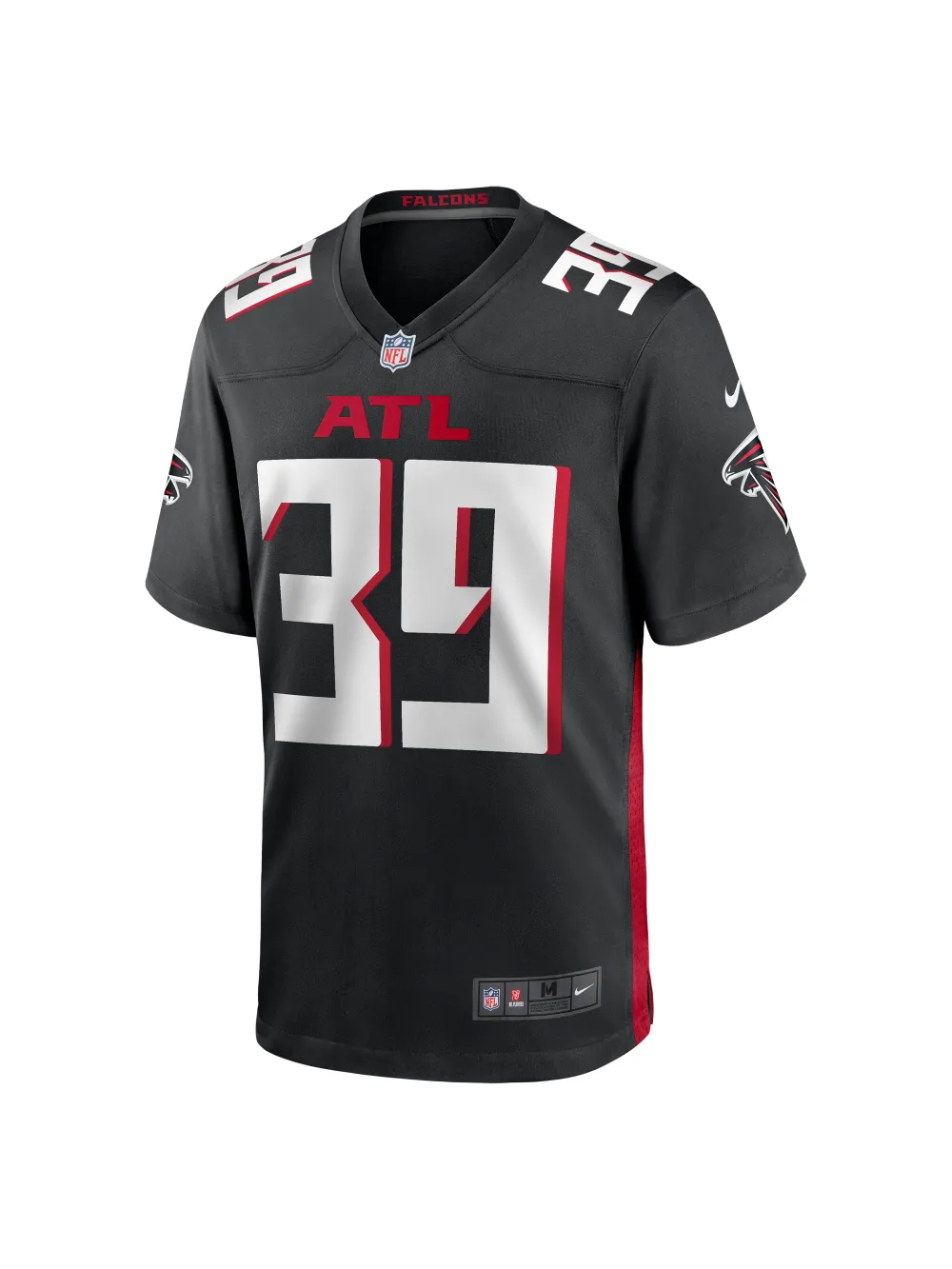 Men's Atlanta Falcons Jacob Saylors Nike Black Game Jersey