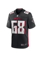 Men's Atlanta Falcons Kyle Hinton Nike Black Team Game Jersey