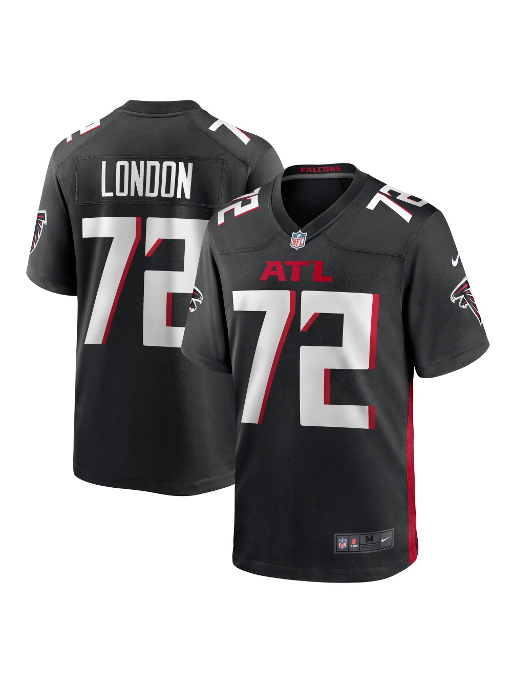Men's Atlanta Falcons LaCale London Nike Black Game Jersey